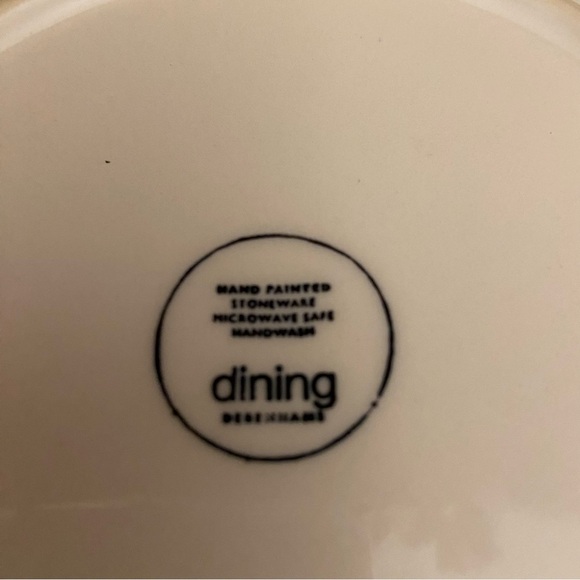 Set of two small hand painted cat lovers stoneware plates - Picture 4 of 5